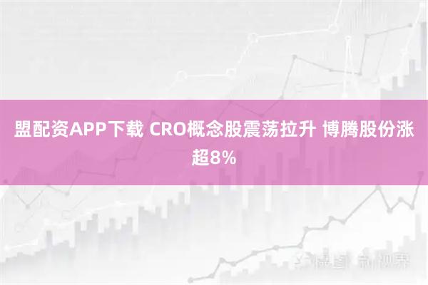 盟配资APP下载 CRO概念股震荡拉升 博腾股份涨超8%